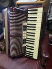 Hohner Verdi Iii M Accordion Red Pearl With Straps And Case Clean