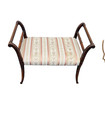 66886   Mahogany Vanity Bench Stool