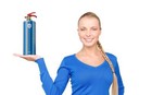 Chic Fire - Design Fire Extinguisher - Full Blue - Fully Functional - Abc