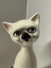 Vintage Mcm Ceramic Siamese Cat Kitty Figurine Statue Japan 9 5 