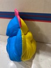 Vguc-vintage- 8    1991 Fisher Price Dino Baby Puffalump Dinosaur Rattle Plush
