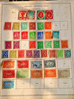 Germany Stamp Collection Album Pages Lot Weimar Third Reich Allied Occupation
