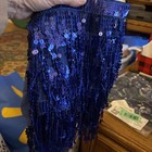 Belly Dance Sequin Fringed Hip Scarf Sarong Dressup Cosplay Halloween