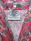 Vintage Laura Ashley Cotton Midi Dress Floral Print  Orange rust Green Size 8