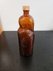 Vtg 1930s Old Sol Amber Glass Elephant Bottle 1 Qt Figural Bleach 8 5  Brockway
