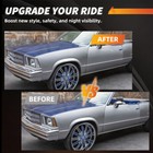 4x Clear Front Side Marker turn Signal Lights For 78-79 Chevy El Camino   Malibu