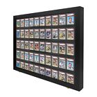 Baseball Card Display Case Sports Card Frame Lockable -holds 50 Psa Graded Cards