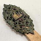 Metal And Wood Cathedral Letter Opener Vintage