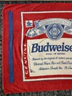 Rare Vintage 1980s 90s Budweiser Beach Towel Red White Blue Cotton Breweriana