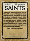 Throback Custom Football 1984 New Orleans Saints Nfl 11-card Set Topps Gajan