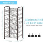 7 Tier Can Organizer For Pantry  Holde Up To 84 Cans For Kitchen Cabinet  Brown