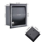 Chrome Paper Holder Toilet Bathroom Stainless Steel Tissue Roll Recessed Storage