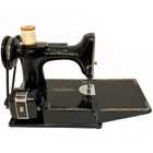 Singer Featherweight 221k  Sewing Machine 1961 Scroll Plate Red S  Case  Clean