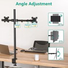 Extra Tall Dual Lcd Monitor Fully Adjustable Desk Mount Fits 2 Screens Up To 27