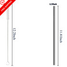 6 Pack Stainless Steel Straw Replacement 40 Oz And 30cm 11 81inch  Silver