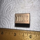 Printing Block   Scott   Brass On Lead