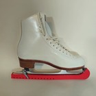 Ice Figure Skates Riedell Women s White Size 6 John Wilson Blades Fresh Sharpen