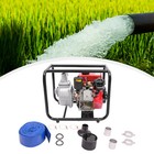 Diesel 196cc 4 Stroke Water Pump 2in Water Transfer Irrigation Pump W 7 5m Pipe