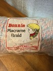 Bonnie Macrame Braid Craft Pink Blue   White 6mm 100 Yds Vintage Pepperell Baby