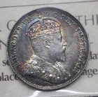 1908 Lrg 8 Canada 5 Cents Iccs Graded Au-50