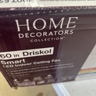 Home Decorators Driskol 60 In  Led Smart Black Indoor Ceiling Fan With Remote