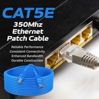 3-pack - Cat5e Ethernet Cable Blue Rj45 Utp Lan Patch Cord 1 5ft   200ft Lot