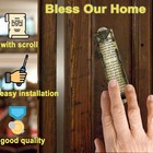 2 Pack Mezuzah With Scroll For Door - Jewish Mezuzah For Door Metal Cases With E