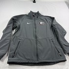 Georgia Bulldogs Nike Jacket Mens Large Gray Therma Fit Full Zip Ncaa