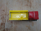 Vtg Cragstan Ford Series Pickup Tin Litho Friction Toy Original Box Red Yellow 