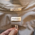 Van Heusen Hampton Twill Gray Solid Dress Shirt Long Sleeve M 15 5 32 33