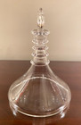 Steuben Ship s Decanter 1950 Donald Pollard 4 Ring Neck Moon Stopper Signed  6