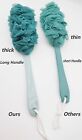 Back Scrubber For Shower  Loofah Long Handle Bath Body Brush  Soft Nylon Mesh   