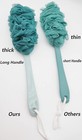 Back Scrubber For Shower  Loofah Long Handle Bath Body Brush  Soft Nylon Mesh