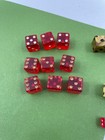 Lot Of Dice Vintage Red Brown Marbled Variety
