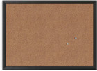 Cork Bulletin Board 18x24 Black Wood Frame Ideal For Home Or Office