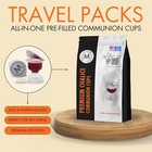  Travel Size Pre Filled Chalice Communion Cups 25 Pack Concord Grape Juice Wafer