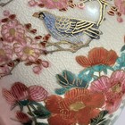 Antique Koshida Satsuma Vase   Meiji Period Circa 1900   Bird   Flowers 3 75 In 