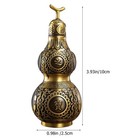 Dechous Brass Gourd Ornament Small Copper Feng Shui Wu Lou Figurine For Home    