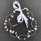 Bridal Gold Vine Headband Wedding Elegant Pearl Rhinestone Headpiece Hair Acc   
