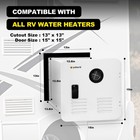 55000 Btu Rv Tankless Water Heater Propane Gas 3 9gpm W controller Instant Hot