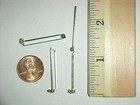 18 Vintage Silver Plated 1 25 Inch Flat Bar Pins L178