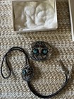 Indian Store Men s Southwestern Bolo Tie Silver Plated Turquoise Red Stones