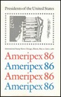 4 Souvenir Sheets Sc 2216-2219 Presidents Of The U s   1986   Original Envelope