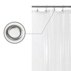 Design Shower Curtain Liner 6 Magnets - Heavy Duty Peva Plastic Shower Curtain