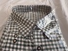 Green White German Men Ls Shirt Oktoberfest Lederhosen Trachten Bavarian 2xl