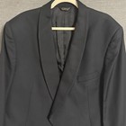 J Michaels Tuxedo Jacket 46s Black Wool Shawl Collar Wedding Formal England Usa