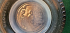 Vintage Goodrich Tires Advertising Ashtray - Rubber Tire - Glass Insert Ashtray