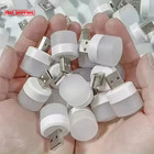 50-1pcs Usb Night Light Mini Led Night Light Usb Plug Lamp Power Bank Charging