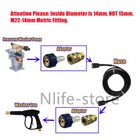 Quick Connect M22 14mm 15mm Hose Swivel 1 4  3 8  Pressure Washer Adapter Brass