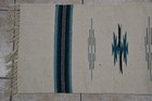 Vintage Chimayo New Mexico Hand Woven Wool Runner Rug Ortega s Weaving 49 